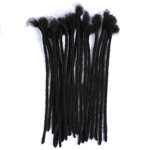 100% Fatto a mano Dei Capelli Umani Dreadlock Estensioni <span class=keywords><strong>Afro</strong></span> Crochet Treccia Faux Locs Dreads - Product Image 1