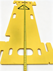 Barrera de seguridad plegable amarilla de plástico corrugado PP, valla temporal modular de advertencia para elevadores - Product Image 6