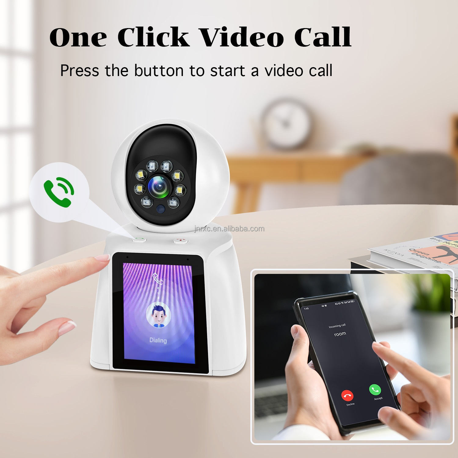 Intelligent AI Home Monitoring with Two-Way Video Call WiFi