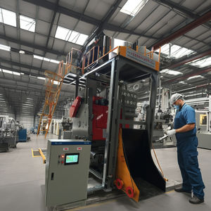 하이 퀄리티 소형 연속/텀블 크롤러 자동 청소 금속 표면 블래스터 샷 발파 기계 - Product Image 6