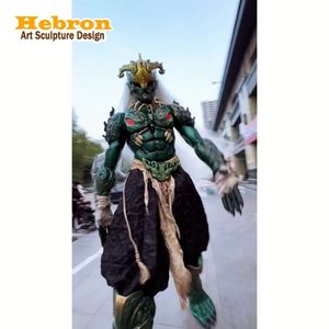 Costume de robot portable taille adulte, modèle Monstre Taotie, avec LED, pour marcheur sur échasses et <span class=keywords><strong>cosplay</strong></span> humain - Product Image 1