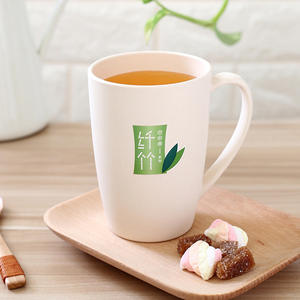 Vente en gros de tasses à eau en fibre de bambou écologiques, modèle <span class=keywords><strong>Metka</strong></span> 7103, forme carrée moderne, avec couvercle, logo personnalisé, mug pour le petit-déjeuner, pour les fêtes - Product Image 1