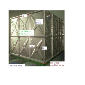 Paneles de acero galvanizado en caliente de 600 metros cúbicos, tanque de almacenamiento de agua <span class=keywords><strong>contra</strong></span> <span class=keywords><strong>incendios</strong></span> ensamblado, cisterna <span class=keywords><strong>contra</strong></span> <span class=keywords><strong>incendios</strong></span> - Product Image 3
