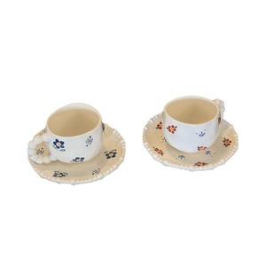 <b>Cute</b> Cartoon Flower Ceramic Coffee Cup and Saucer - a Girl's Favorite - Product Image 5