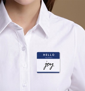 Hybsk Hola mi nombre <span class=keywords><strong>es</strong></span> azul Etiqueta de nombre de identificación pegatinas 3-1/2 pulgadas x 2-3/8 pulgadas Total 200 etiquetas - Product Image 4