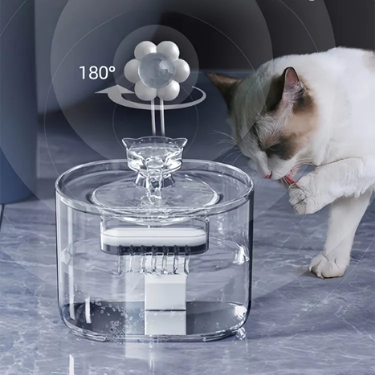 Fuente de bebida inteligente eléctrica automática para mascotas, filtro de agua para gatos, dispensador de agua potable, fuente de agua para perros y gatos de 64oz