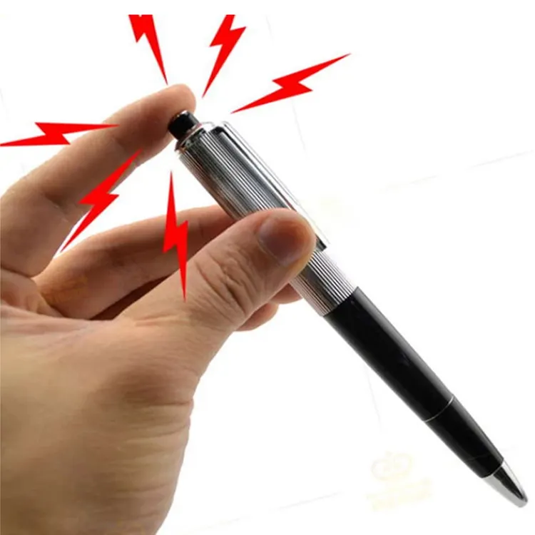 HelloWorld High Quality Electric Shocking Pen Frank Toy Magic Trick April Fool Toy Joke Shock Strange Pen Jm187