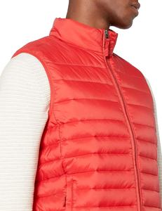 Gran oferta 2025, calentador de cuerpo de diseñador al por mayor, nuevo chaleco acolchado personalizado para hombre, chaleco acolchado ligero informal en Color naranja - Product Image 4