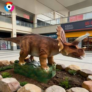 Dinosaurio Animatrónico de Fábrica, Modelo de Triceratops que Pone Huevos para Parque Temático - Product Image 2