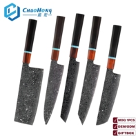 Couteau de chef professionnel japonais à 67 couches en damas avec ensemble de couteaux de cuisine à manche octogonal en bois d'ébène VG10 extra tranchant