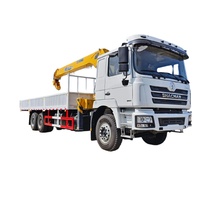 Grue montée sur camion Shacman 6x4 de haute qualité, diesel robuste, hauteur de levage 7,5 m, 351-450 ch, pour la construction, le levage et la logistique