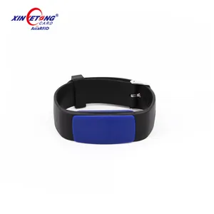 FID Adjustable Silicone Bracelet T5577 EM4305 Rewritable 125KHz Wristband Waterproof ID Card for Swimming Pool