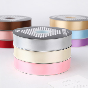 Nine-Colored Ribbon Satin Ribbon 2.5cm Polyester Wedding Decoration Gift Wrapping Baking Ribbon Solid Simple Durable - Product Image 3