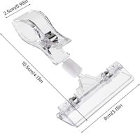 Clips de présentation rotatifs transparents pour panneaux de prix et de promotion, pour présentoirs de magasin, présentoirs à vêtements et présentation de marchandises en vente au détail