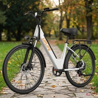 Vélo électrique pour adultes très vendu, idéal pour les trajets en ville et les loisirs, acier haute teneur en carbone, 7 vitesses, 26 pouces, batterie au lithium