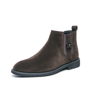 Bottes <span class=keywords><strong>Chelsea</strong></span> pour hommes, chaussures de travail, bottes Martin, bottines courtes, bottes de sécurité, bottes Chukka en microfibre et cuir <span class=keywords><strong>nubuck</strong></span>, mi-hautes - Product Image 1