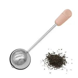 Filtro De Infusor De Chá De Aço Inoxidável De Grau Alimentar Com Pp Handle Chá Infusor Chá Fazendo Ferramentas