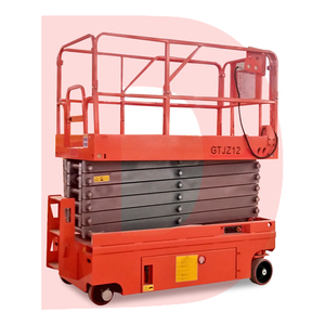 Platform Angkat Gunting Beroda Sendiri Dek Lebar, Platform Udara yang Diperkuat, Meja Angkat Bergerak Beban Berat untuk Operasi Logistik - Product Image 1