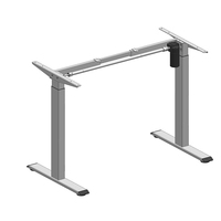 Bureau électrique à hauteur réglable à moteur unique - Mobilier de bureau moderne en métal, modulaire, extensible et ergonomique pour usage commercial