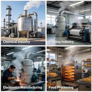 FRP Anti Corrosion Structure Wet Scrubber for Plating Pickling Acid Fumes and Mist Treatment Epurateur Humide - Product Image 5