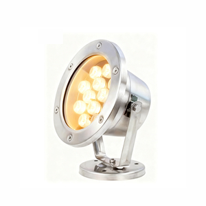 Projecteur <span class=keywords><strong>LED</strong></span> RGBW Submersible IP68 9W-18W DC24V en Acier Inoxydable pour Fontaine de Jardin, Étang, <span class=keywords><strong>Cascade</strong></span>, Spa - Product Image 2