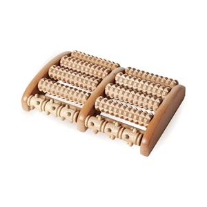 Rouleau de massage des pieds en bois chinois pour les soins de santé, masseur de bain de pieds, masseur de circulation sanguine - Product Image 1