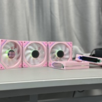 Ventilateur de boîtier d'ordinateur NPC 5Pro 120 mm ARGB, roulement à fluide, 26 dBA silencieux, options rose/noir/blanc, vente directe d'usine