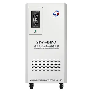 SJW-40KVA CNC Machine High Efficiency AVR 380V with Three Phase Automatic AC Voltage Regulators Stabilizers