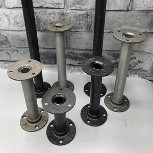 3/4 pouces rétro Antique Vintage vieux noir malléable bride de sol en fonte malléable raccord de tuyau de plomberie industrielle <span class=keywords><strong>pour</strong></span> <span class=keywords><strong>meubles</strong></span> de maison - Product Image 5