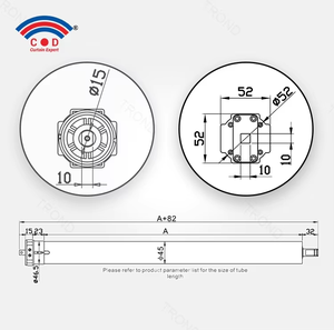 Aok 45 mét AM45-65/12-mel Thông Minh Điện tử giới hạn với yên tĩnh thiết kế điều khiển từ xa có thể sạc lại pin hình ống động cơ - Product Image 3