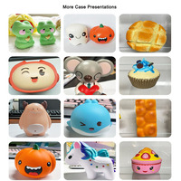 Jouet Squishy Personnalisé Grand Dumpling Vapeur Anti-Stress, Jouet Alimentaire Doux, Design Couleur Personnalisé, Jouet Squishy Axolotl Dumpling