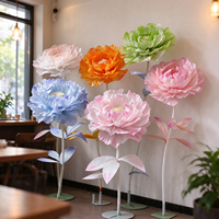 Y-072 Fleurs artificielles géantes haut de gamme élégantes faites à la main, sur pied, pour la décoration d'événements et de fêtes de mariage, surdimensionnées pour les mariages et les réceptions