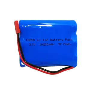 3.7V 18650 6600mah /7200mah/7800MAH rechargeable lithium ion battery pack with bms and connector