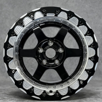 Jante forgée Beadlock noire brillante, usinée, 15 16 17 18 20 pouces, jante tout-terrain, 5x114.3 5x130 6x139.7 5x120 pour Ford Mustang GT BMW