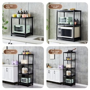<span class=keywords><strong>Étagère</strong></span> de rangement <span class=keywords><strong>pour</strong></span> casseroles à 5 niveaux, épaisse, non pliable, sur pied, mobile, design minimaliste moderne <span class=keywords><strong>pour</strong></span> <span class=keywords><strong>étagère</strong></span> de cuisine, <span class=keywords><strong>four</strong></span> à micro-ondes - Product Image 3