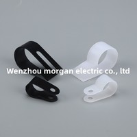 Clip de fixation de câblage de type R en gros pour fabricants, bouton de fixation de câble, pince de câble, clip de gestion de câbles, attache à boucle