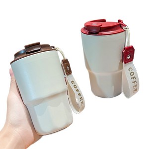 Portable 316 Stainless Steel Coffee Mug Octagonal Shape Insulated With Strap Travel Use - Product Image 1