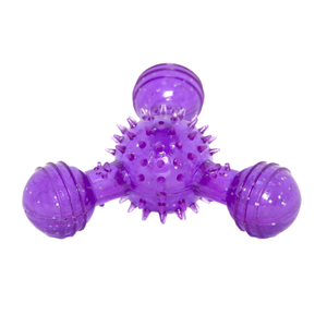Jouet à mâcher interactif pour chiens en forme de baïonnette à trois pointes - Matériau TPR écologique, résistant aux morsures, pour usage quotidien - Product Image 2