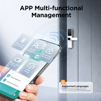 Serrure de porte intelligente FILTA Tuya App, poignée de porte biométrique à empreintes digitales, version numérique sans clé pour portes en bois