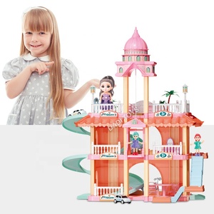 <span class=keywords><strong>Casa</strong></span> <span class=keywords><strong>de</strong></span> <span class=keywords><strong>Muñecas</strong></span> <span class=keywords><strong>de</strong></span> Plástico Dream Assembly Princess Castle, Juego <span class=keywords><strong>de</strong></span> Muebles Clásicos <span class=keywords><strong>con</strong></span> Tobogán para Niñas - Product Image 4
