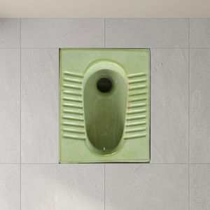 Articles sanitaires de salle de bain en céramique vert magenta rustique-Accessoires de salle de bain, casserole de toilette à squat, commode et poêle Orissa OEM - Product Image 2