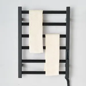 Badkamer Draagbare Elektrothermische Handdoekenrek Met Plank Badkamer Muur Hang Radiator Elektrische Handdoek Rail Handdoek Warmer Rack