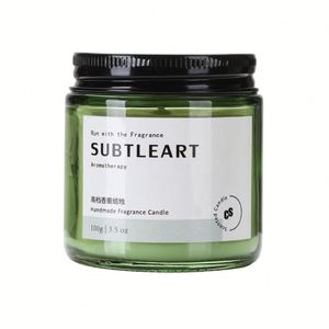 Vela de cera de soja sin humo con tapa cilíndrica de corcho, estilo influencer, hecha a mano, diseño creativo en vidrio, perfecta para el hogar. - Product Image 5