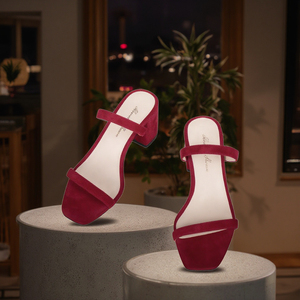 Sandalias de tacón grueso para mujer, con punta cuadrada, correa sexy, talón abierto, plantilla de PU, para fiesta, verano, moda - Product Image 5