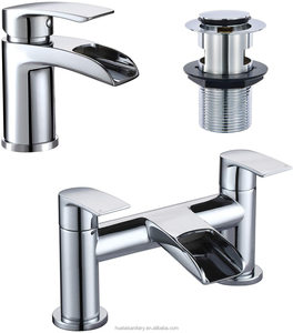 <span class=keywords><strong>Grifos</strong></span> de lavabo y <span class=keywords><strong>grifos</strong></span> de cascada para bañera, mezclador monobloque para baño y lavabo con caño semiabierto, cromado - Product Image 1