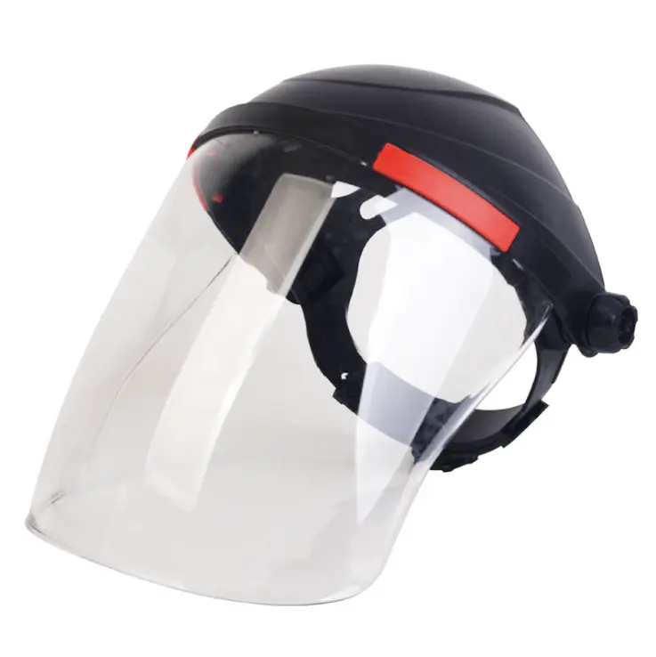 Half Acrylic Face Shield 2020 New Tinted Protective Clear Plastic with Helmet Headgear Faceshield Industry, Face Protection 2mm