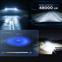 Barre lumineuse LED 5 pouces pour camion, 9-30V DC, IP67, éclairage de conduite, travail, pick-up, SUV, 4x4, tout-terrain, toit, pare-chocs, usage intensif, tracteur, 12V 24V