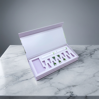 Boîte cadeau magnétique écologique de luxe personnalisée pour compléments de collagène en peptides, boîte en papier rigide faite à la main avec laminage mat et feuille d'aluminium