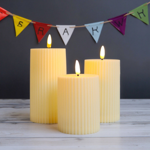 Bougie pilier à flamme <span class=keywords><strong>LED</strong></span> activée par la lumière, bougies <span class=keywords><strong>LED</strong></span> blanches pour salon, chambre à coucher, intérieur et extérieur - Product Image 2