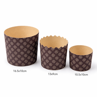 Moules en papier kraft épaissi de qualité alimentaire pour Panettone, outils de cuisson en gros pour boulangeries OEM, moules à gâteaux au levain, brioches, gâteaux de Noël, mochi